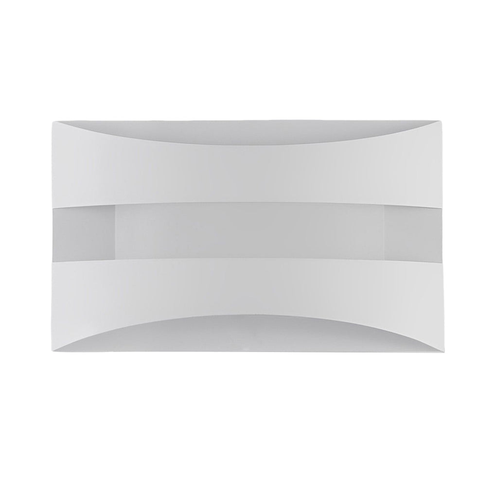 Ergové Rectangular LED Wall Sconce Iron and Acrylic White or Brown