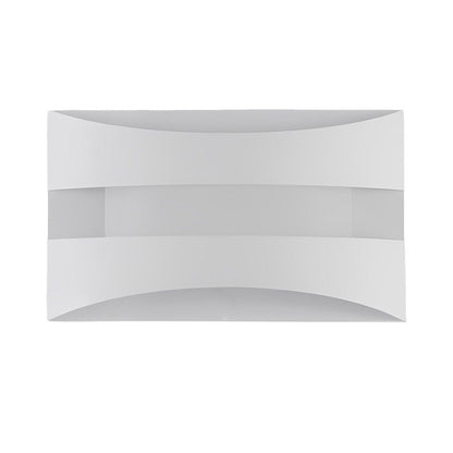 Ergové Rectangular LED Wall Sconce Iron and Acrylic White or Brown