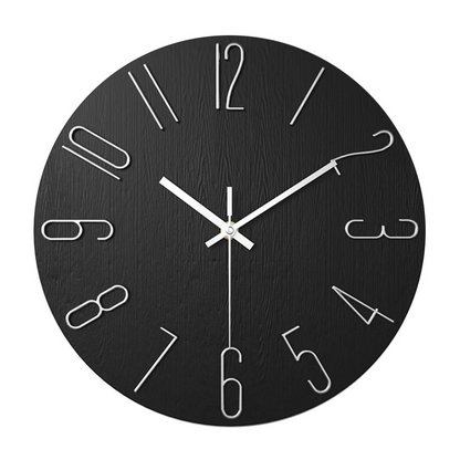 Gold-Accent Minimalist Wall Clock