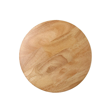 Ergové LED Wall Sconce Oak Wood and Iron Bedside Round or Oval