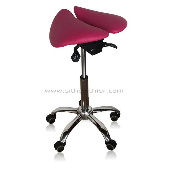 HeavyDuty Split Seat Saddle Stool - 500lbs