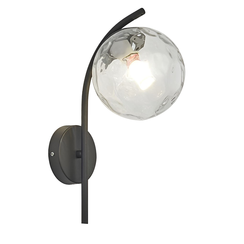 Ergové Glass Ball Wall Sconce LED Plug-In