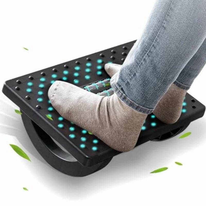 Rocking Dual-Massage Foot Rest for Circulation