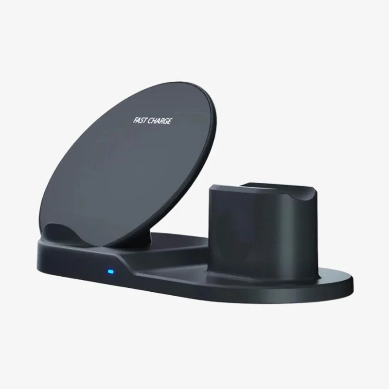 3-in-1 Wireless Charging Dock & Desk Organizer