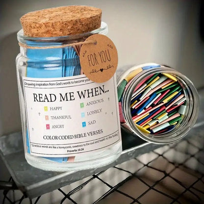 90 Day Bible Verses Jar - Daily Scripture Gift