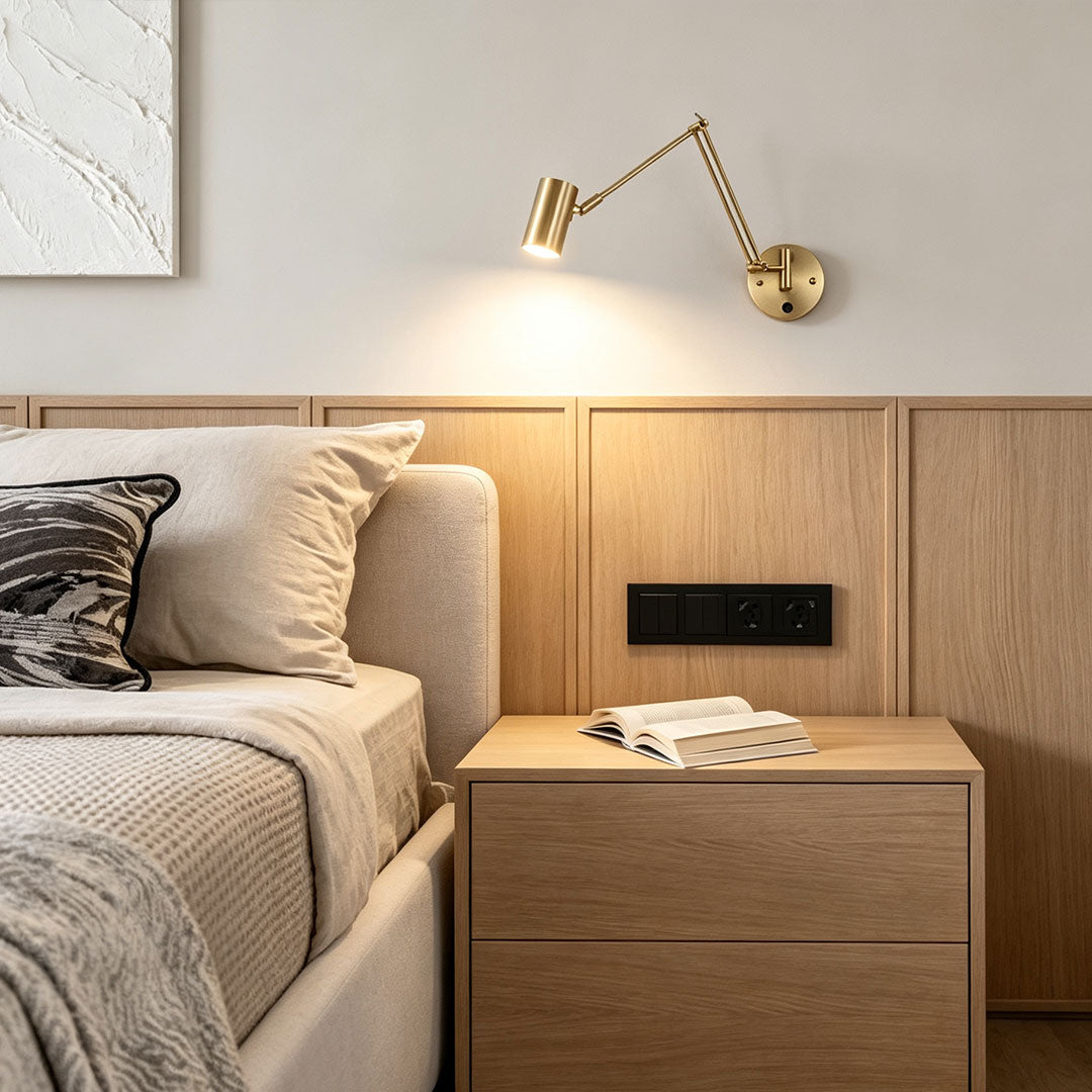 Ergové Adjustable Swing Arm Wall Sconce LED Iron