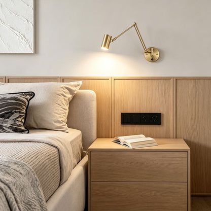 Ergové Adjustable Swing Arm Wall Sconce LED Iron