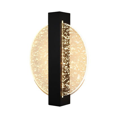 Ergové LED Wall Sconce Acrylic Hardwired Black and Gold