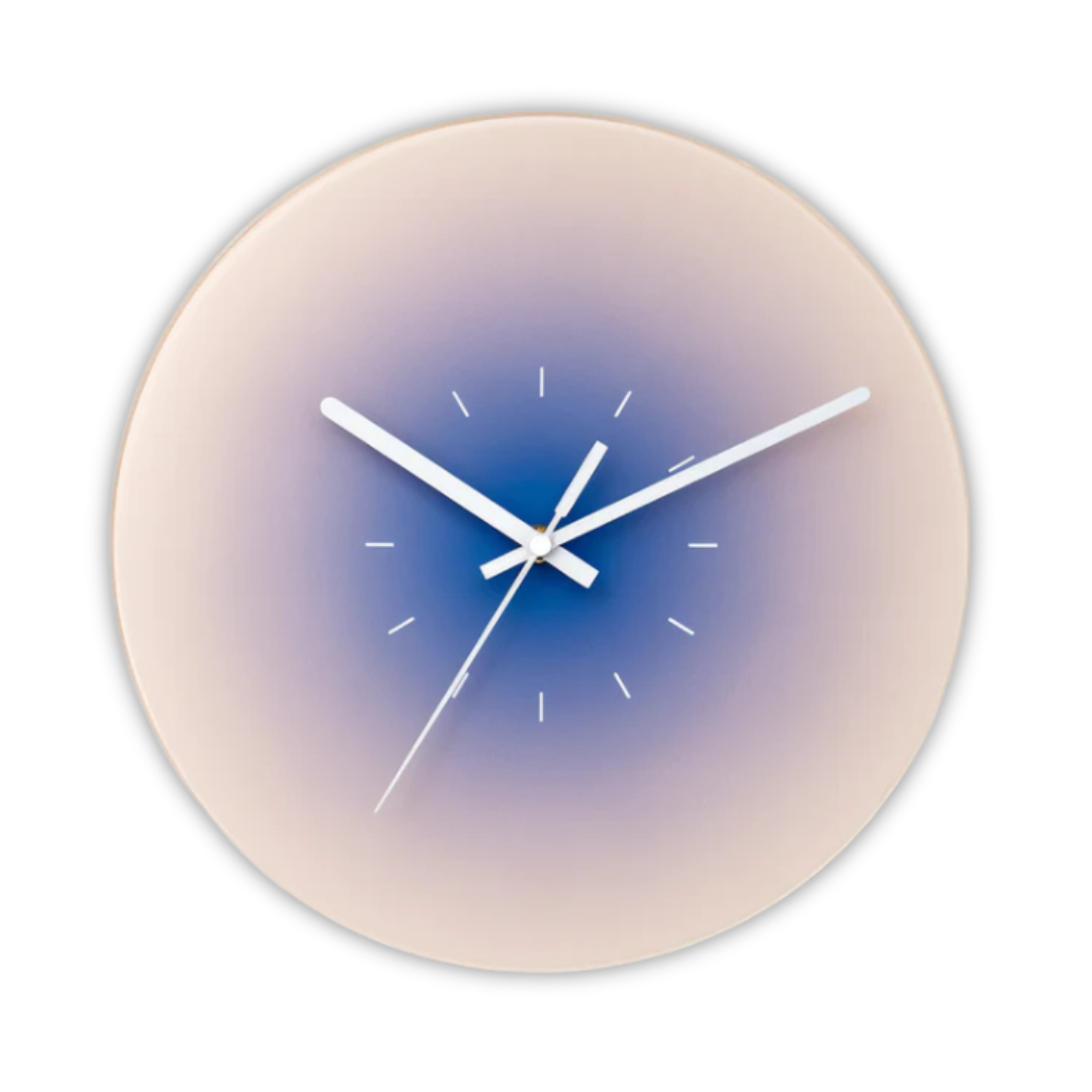 Sunset Gradient Wall Clock, Silent Quartz