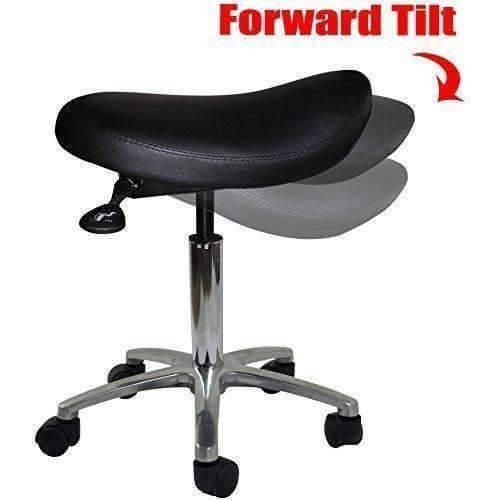 Heavy-Duty Saddle Stool with 500lb Capacity