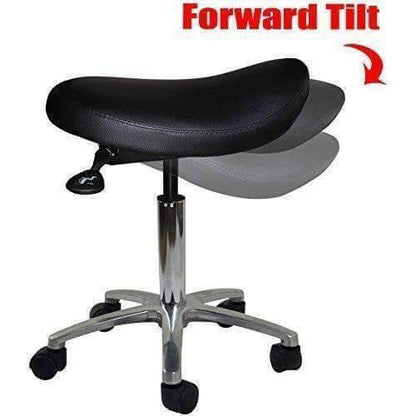 Heavy-Duty Saddle Stool with 500lb Capacity