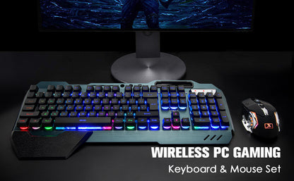 Wireless Gaming Keyboard and Mouse Combo