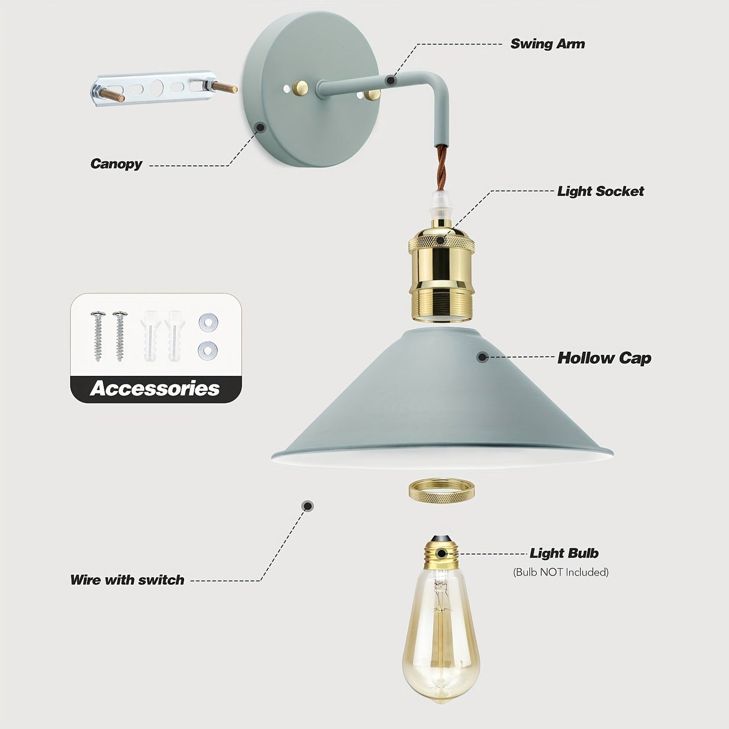 Modern Industrial Wall Sconce