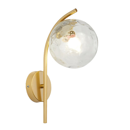 Ergové Glass Ball Wall Sconce LED Plug-In