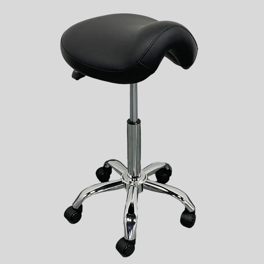 Heavy-Duty Saddle Stool with 500lb Capacity