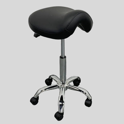Heavy-Duty Saddle Stool with 500lb Capacity