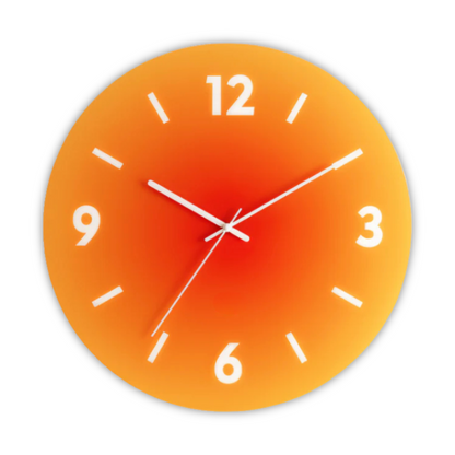Sunset Gradient Wall Clock, Silent Quartz