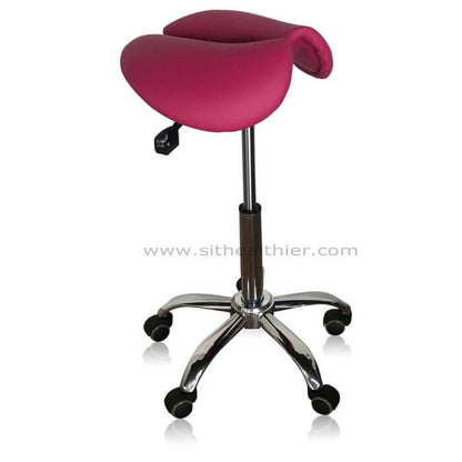HeavyDuty Split Seat Saddle Stool - 500lbs