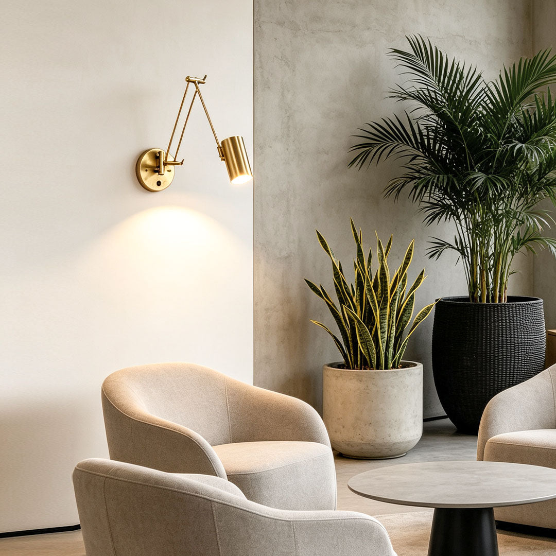 Ergové Adjustable Swing Arm Wall Sconce LED Iron