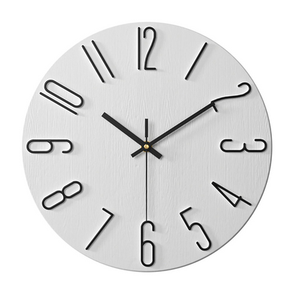 Gold-Accent Minimalist Wall Clock