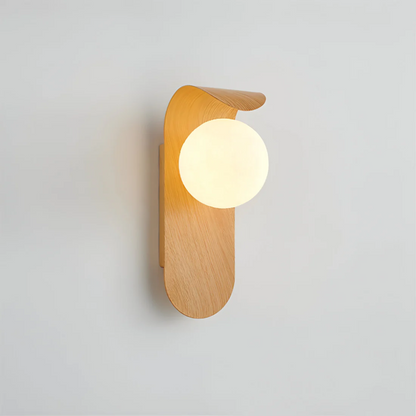 Icar Scandinavian Wood Wall Lamp
