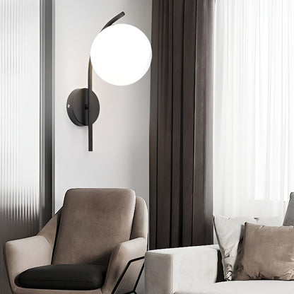 Ergové Glass Ball Wall Sconce LED Plug-In