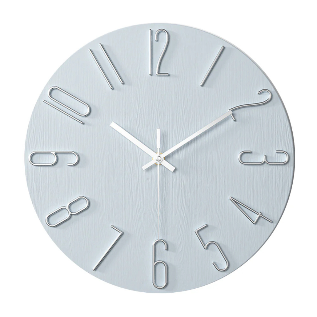 Gold-Accent Minimalist Wall Clock