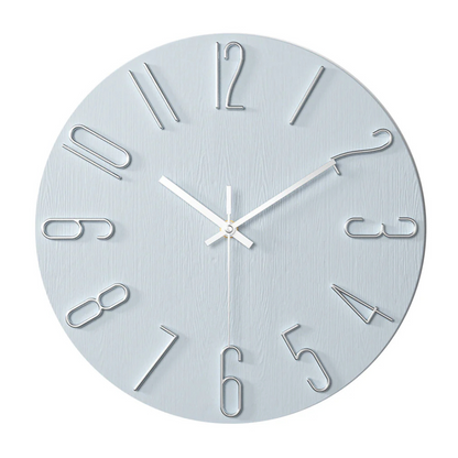 Gold-Accent Minimalist Wall Clock