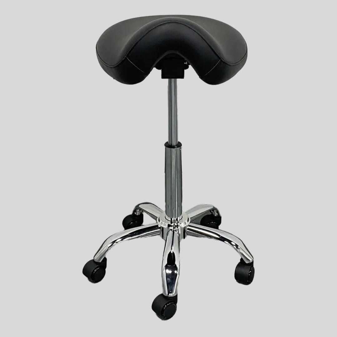 Heavy-Duty Saddle Stool with 500lb Capacity