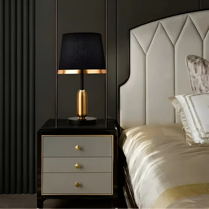 Vintage Black & Gold Table Lamp