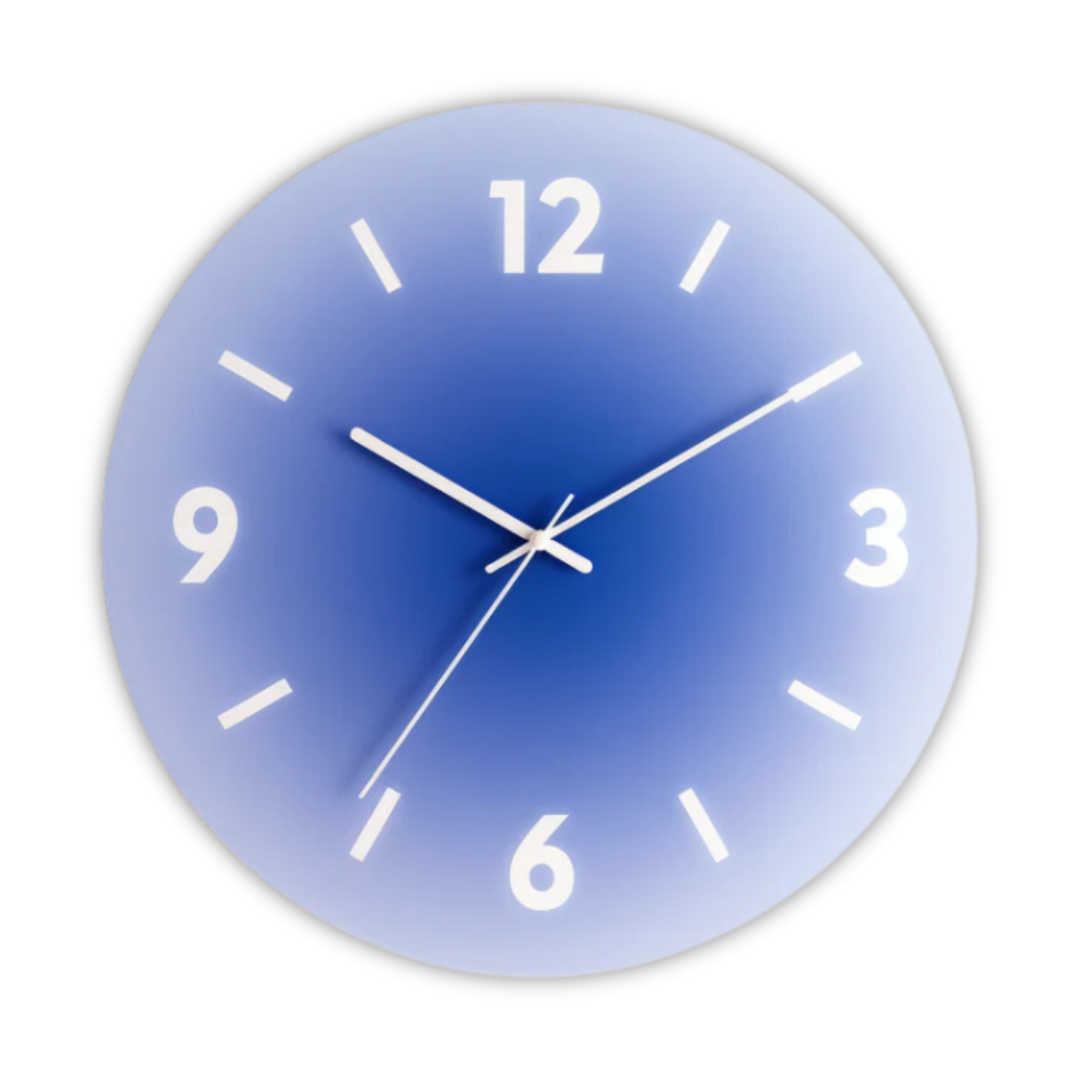 Sunset Gradient Wall Clock, Silent Quartz