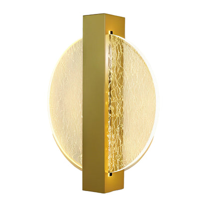 Ergové LED Wall Sconce Acrylic Hardwired Black and Gold