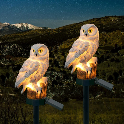 Solar Owl Garden Stake Light