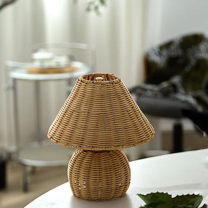 Handwoven Bamboo Lamp for Cozy Ambient Light