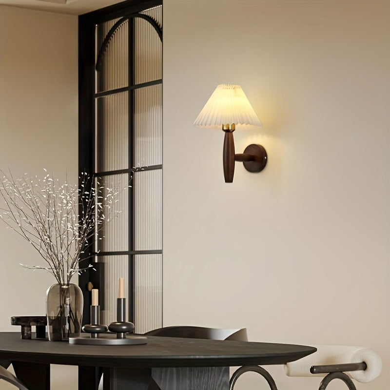Nordic Wooden Wall Sconce