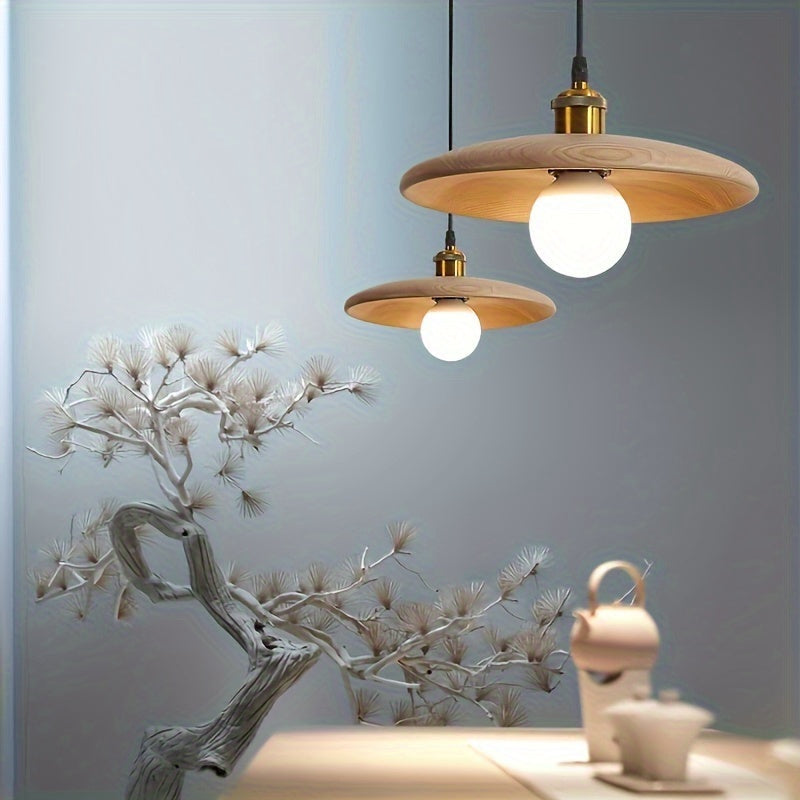 Nordic Solid Wood Pendant Light