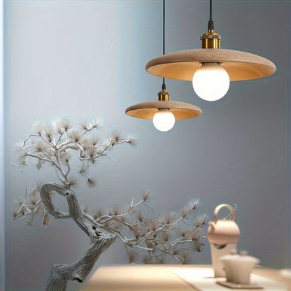 Nordic Solid Wood Pendant Light