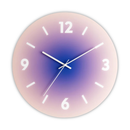 Sunset Gradient Wall Clock, Silent Quartz
