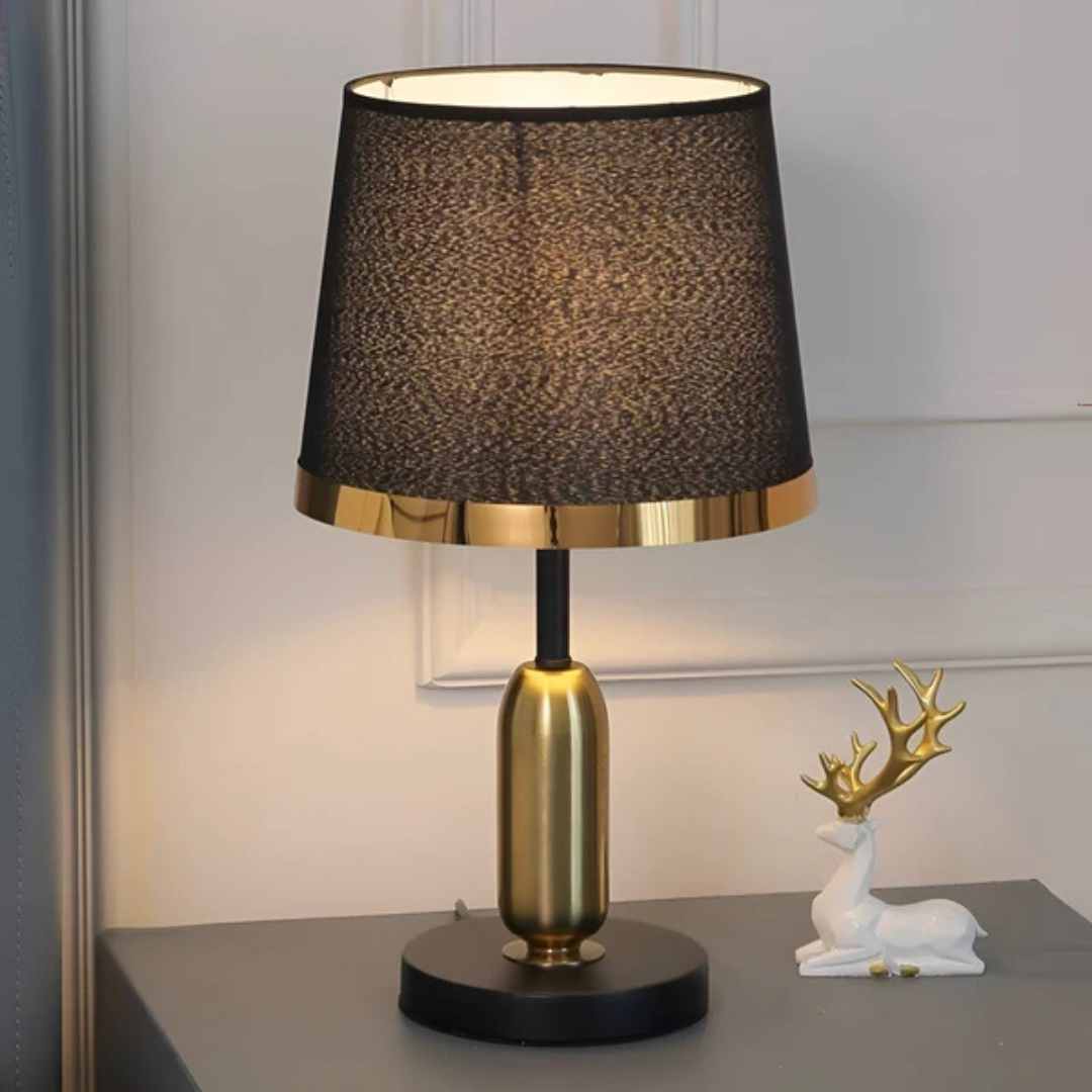 Vintage Black & Gold Table Lamp