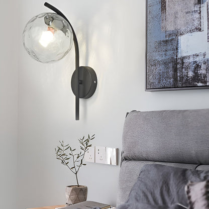 Ergové Glass Ball Wall Sconce LED Plug-In
