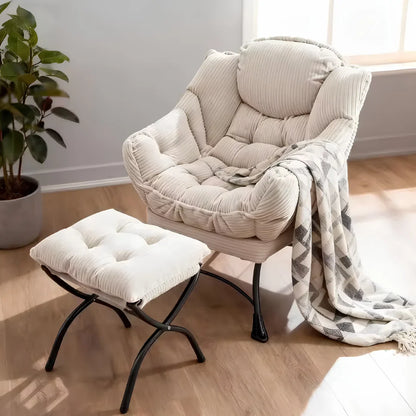 Lazy Chair with Ottoman Folding Lounge