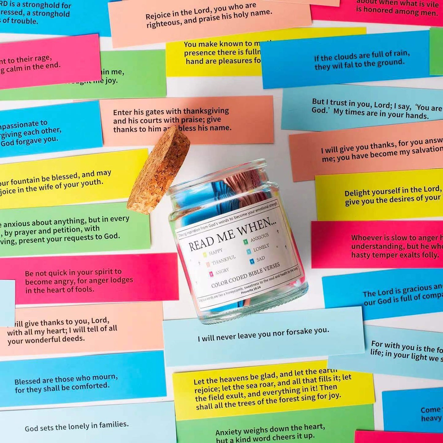 90 Day Bible Verses Jar - Daily Scripture Gift