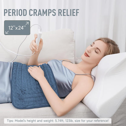 Electric Massaging Heating Pad for Back Pain