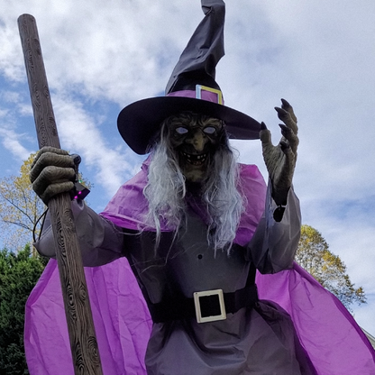 6-Ft Flying Witch Halloween Yard Decor