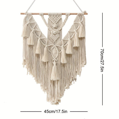 Handwoven Boho Macrame Wall Hanging