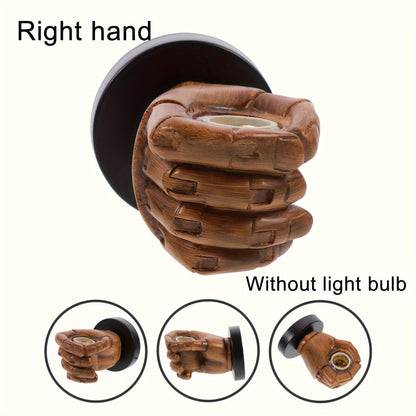 Industrial Resin Hand Wall Sconce