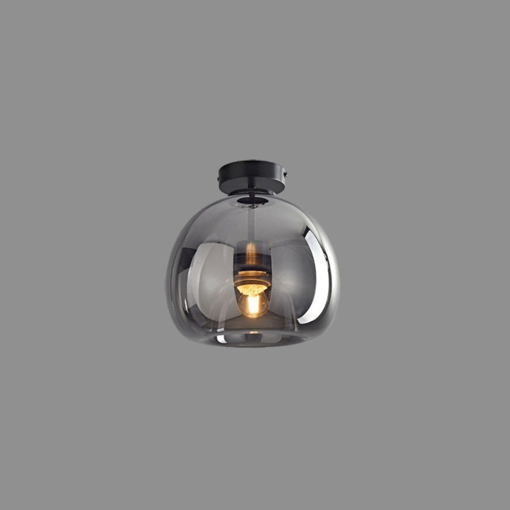 Amber Bubble Glass Pendant, Retro Glow