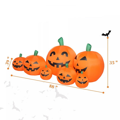 7ft LED Pumpkin Halloween Inflatable
