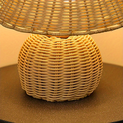 Handwoven Bamboo Lamp for Cozy Ambient Light
