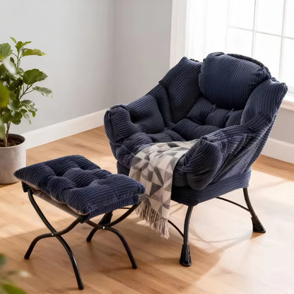 Lazy Chair with Ottoman Folding Lounge